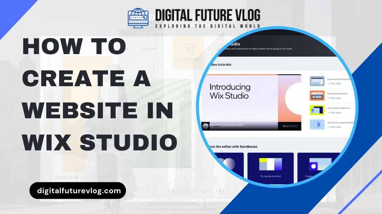 how to create a website in Wix Studio